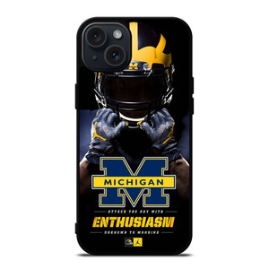 MICHIGAN WOLVERINES iPhone 15 Plus Case Cover MICHIGAN WOLVERINES iPhone 15 Plus Case Cover