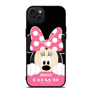 MINNIE MOUSE PINK COACH NEW YORK iPhone 15 Plus Case Cover