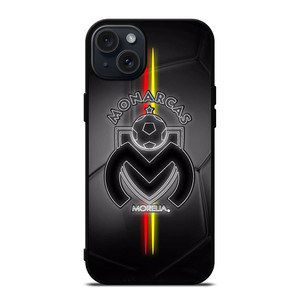 MONARCAS MORELIA BLACK LOGO iPhone 15 Plus Case Cover