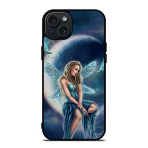MOON DRAGONFLY FAIRY ART iPhone 15 Plus Case Cover