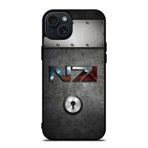 N7 MASS EFFECT METAL LOGO iPhone 15 Plus Case Cover N7 MASS EFFECT METAL LOGO iPhone 15 Plus Case Cover