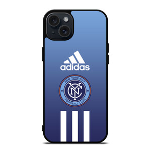NEW YORK CITY FC ADIDAS STRIPES iPhone 15 Plus Case Cover