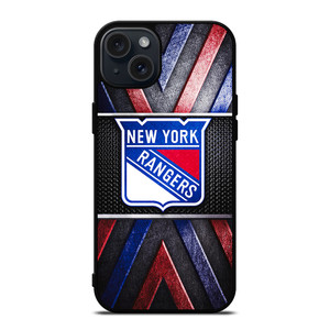 NEW YORK RANGERS NHL METAL LOGO iPhone 15 Plus Case Cover