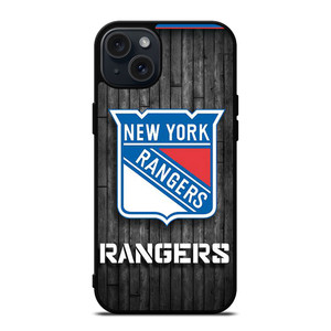 NEW YORK RANGERS WOODEN LOGO iPhone 15 Plus Case Cover