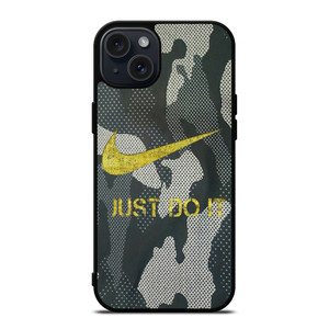 NIKE JUST DO IT CAMO iPhone 15 Plus Case Cover