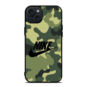 NIKE LOGO CAMO iPhone 15 Plus Case Cover