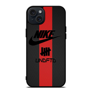 NIKE X UNDEFEATED LOGO iPhone 15 Plus Case Cover NIKE X UNDEFEATED LOGO iPhone 15 Plus Case Cover
