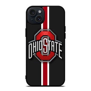 OHIO STATE STRIPE LOGO iPhone 15 Plus Case Cover