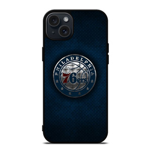 PHILADELPHIA 76ERS METAL LOGO iPhone 15 Plus Case Cover PHILADELPHIA 76ERS METAL LOGO iPhone 15 Plus Case Cover