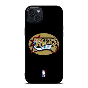 PHILADELPHIA 76ERS NBA GOLD LOGO iPhone 15 Plus Case Cover PHILADELPHIA 76ERS NBA GOLD LOGO iPhone 15 Plus Case Cover