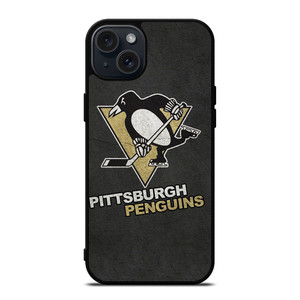 PITTSBURGH PENGUINS NHL iPhone 15 Plus Case Cover PITTSBURGH PENGUINS NHL iPhone 15 Plus Case Cover