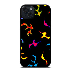 PLAYFUL FIRE PATTERN iPhone 15 Plus Case Cover PLAYFUL FIRE PATTERN iPhone 15 Plus Case Cover