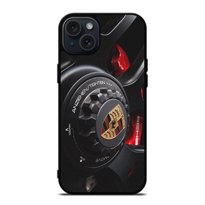 PORSCHE CAR LOGO WHEEL ICON iPhone 15 Plus Case Cover