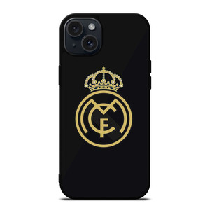 REAL MADRID CF LOGO BLACK iPhone 15 Plus Case Cover