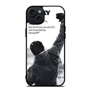 ROCKY BALBOA QUOTES iPhone 15 Plus Case Cover ROCKY BALBOA QUOTES iPhone 15 Plus Case Cover