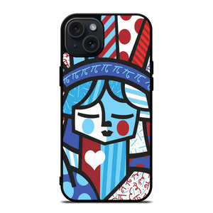 ROMERO BRITTO LIBERTY iPhone 15 Plus Case Cover ROMERO BRITTO LIBERTY iPhone 15 Plus Case Cover