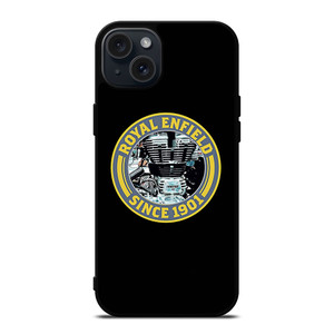 ROYAL ENFIELD ENGINE BADGE iPhone 15 Plus Case Cover ROYAL ENFIELD ENGINE BADGE iPhone 15 Plus Case Cover
