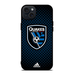 SAN JOSE EARTHQUAKES SOCCER MLS ADIDAS iPhone 15 Plus Case Cover