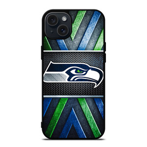 SEATTLE SEAHAWKS METAL LOGO iPhone 15 Plus Case Cover SEATTLE SEAHAWKS METAL LOGO iPhone 15 Plus Case Cover