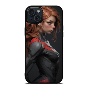 SEXY CARTOON SPIDER GIRL MARVEL COMICS iPhone 15 Plus Case Cover
