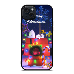 SNOOPY MERRY CHRISTMAS iPhone 15 Plus Case Cover SNOOPY MERRY CHRISTMAS iPhone 15 Plus Case Cover