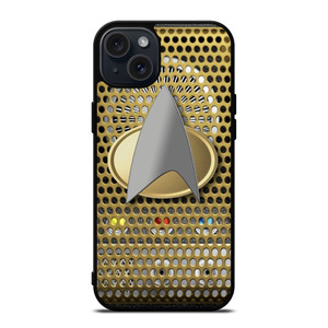 STAR TREK COMMUNICATOR SYMBOL iPhone 15 Plus Case Cover STAR TREK COMMUNICATOR SYMBOL iPhone 15 Plus Case Cover