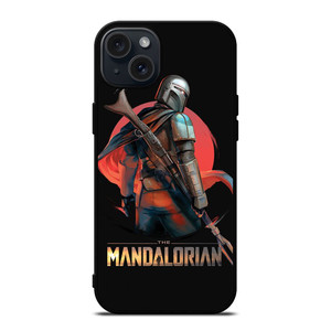 STAR WARS THE MANDALORIAN ART iPhone 15 Plus Case Cover STAR WARS THE MANDALORIAN ART iPhone 15 Plus Case Cover