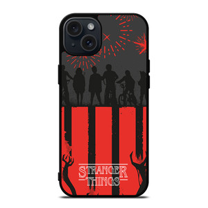 STRANGER THINGS SILHOUETTE iPhone 15 Plus Case Cover STRANGER THINGS SILHOUETTE iPhone 15 Plus Case Cover
