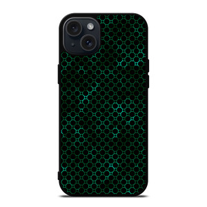 STYLISH HEXAGONAL GREEN PATTERN iPhone 15 Plus Case Cover STYLISH HEXAGONAL GREEN PATTERN iPhone 15 Plus Case Cover
