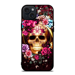 SUGAR SKULL FLOWER 2 iPhone 15 Plus Case Cover
