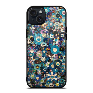 TAKASHI MURAKAMI FLOWERS SKULL iPhone 15 Plus Case Cover