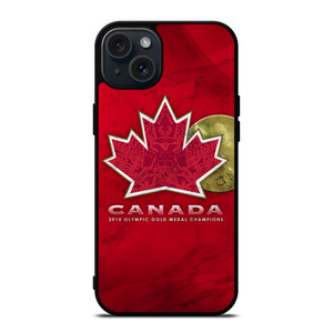 TEAM CANADA HOCKEY LOGO MARBLE iPhone 15 Plus Case Cover