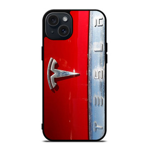 TESLA METAL EMBLEM iPhone 15 Plus Case Cover