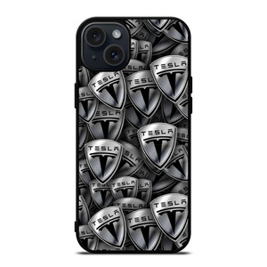TESLA METAL LOGO COLLAGE iPhone 15 Plus Case Cover