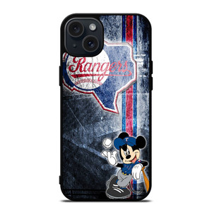 TEXAS RANGERS MICKEY MOUSE BASEBALL CLUB iPhone 15 Plus Case Cover