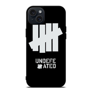 UNDEFEATED BLACK LOGO iPhone 15 Plus Case Cover