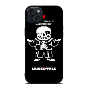 UNDERTALE SANS 8 BIT QUOTE iPhone 15 Plus Case Cover