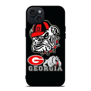 UNIVERSITY OF GEORGIA BULLDOGS ICON iPhone 15 Plus Case Cover