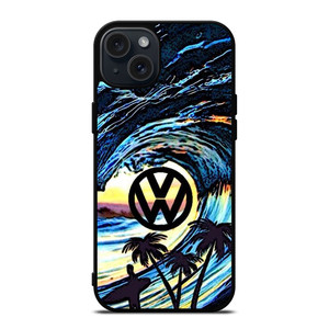VOLKSWAGEN VW LOGO OCEAN iPhone 15 Plus Case Cover VOLKSWAGEN VW LOGO OCEAN iPhone 15 Plus Case Cover