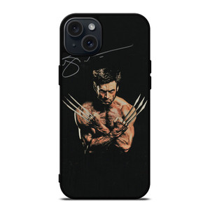 WOLVERINE LOGAN MARVEL SIGNATURE iPhone 15 Plus Case Cover WOLVERINE LOGAN MARVEL SIGNATURE iPhone 15 Plus Case Cover