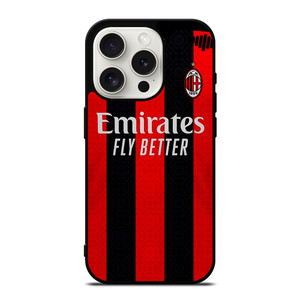 AC MILAN 2020 HOME JERSEY iPhone 15 Pro Case Cover AC MILAN 2020 HOME JERSEY iPhone 15 Pro Case Cover