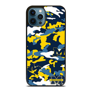 MICHIGAN WOLVERINES FOOTBALL CAMO iPhone 12 Pro Max Case Cover