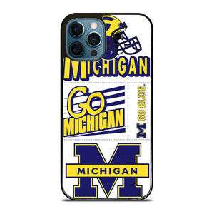 MICHIGAN WOLVERINES STICKER COLLAGE iPhone 12 Pro Max Case Cover