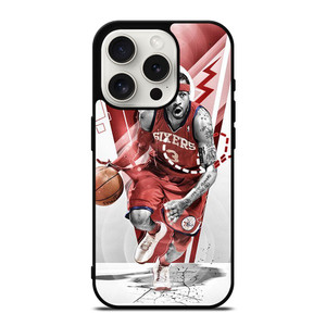 ALLEN IVERSON SIXERS BASKETBALL iPhone 15 Pro Case Cover ALLEN IVERSON SIXERS BASKETBALL iPhone 15 Pro Case Cover