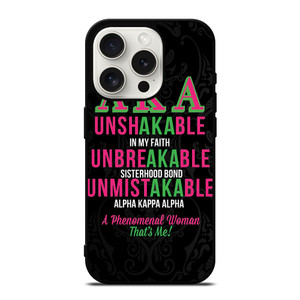 ALPHA KAPPA ALPHA QUOTE iPhone 15 Pro Case Cover