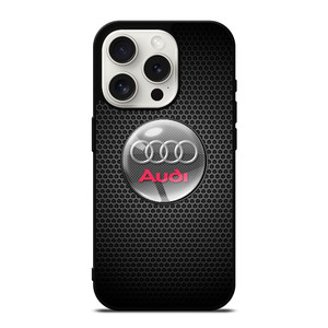AUDI METAL LOGO iPhone 15 Pro Case Cover