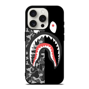 BAPE SHARK CAMO iPhone 15 Pro Case Cover