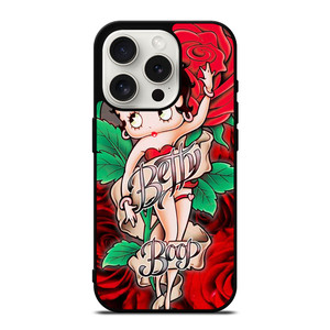 BETTY BOOP FLORAL iPhone 15 Pro Case Cover BETTY BOOP FLORAL iPhone 15 Pro Case Cover