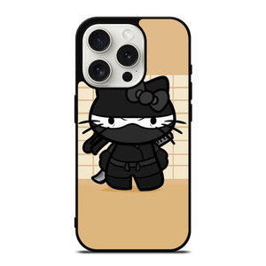 BLACK NINJA HELLO KITTY NINJA iPhone 15 Pro Case Cover