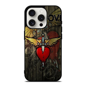 BON JOVI WOODEN LOGO iPhone 15 Pro Case Cover